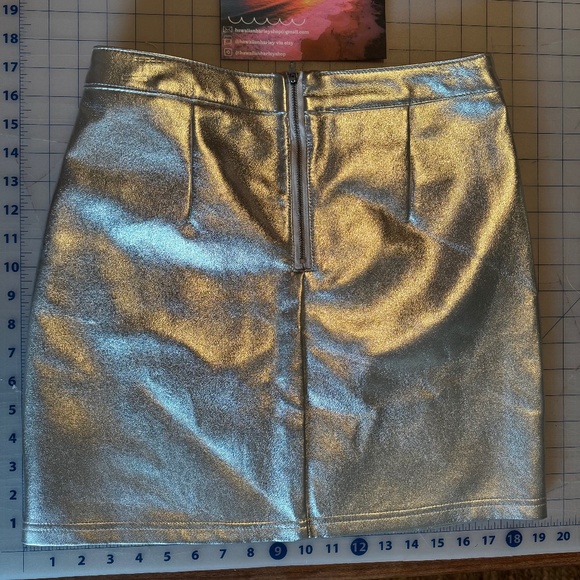 Y2K Cowgirl Silver Faux Leather Mini - Picture 2 of 4